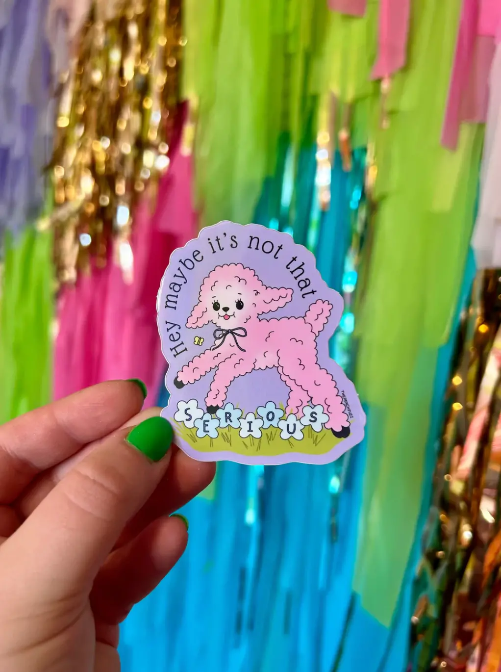Peach Fuzz: Not That Serious Sticker 1