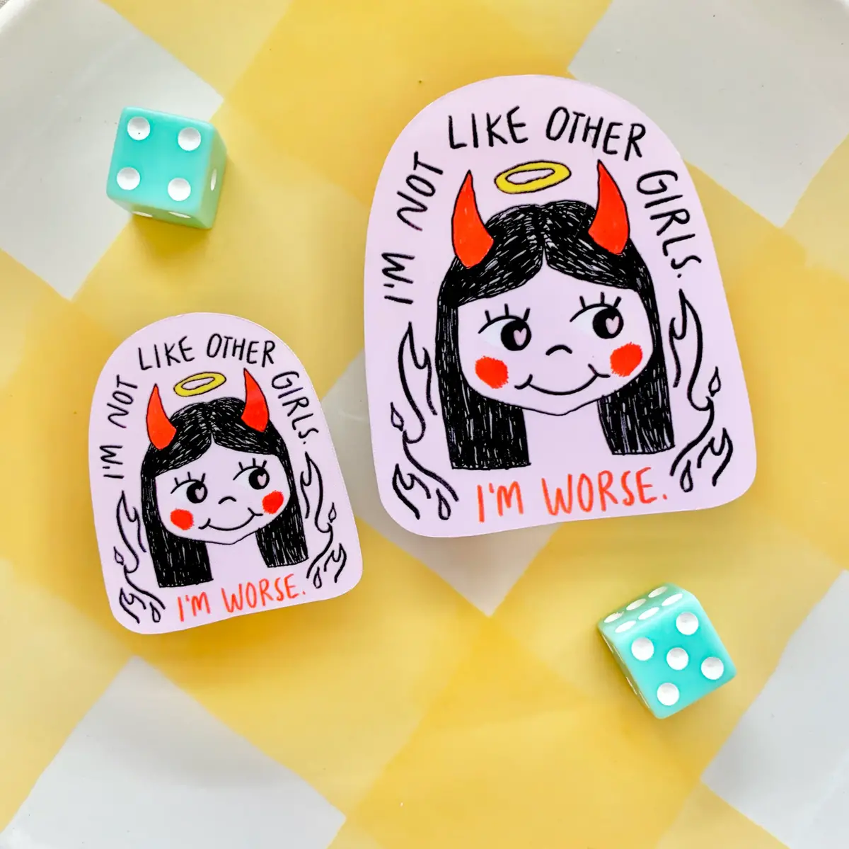 Happyish Brand: Not Like Other Girls Sticker 1