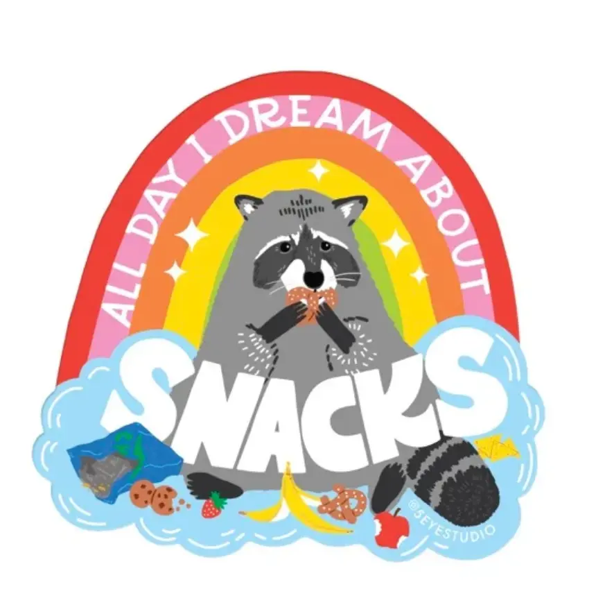 5 Eye Studio: All Day I Dream About Snacks Sticker 1