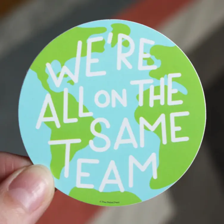Free Period Press: Same Team Sticker 1
