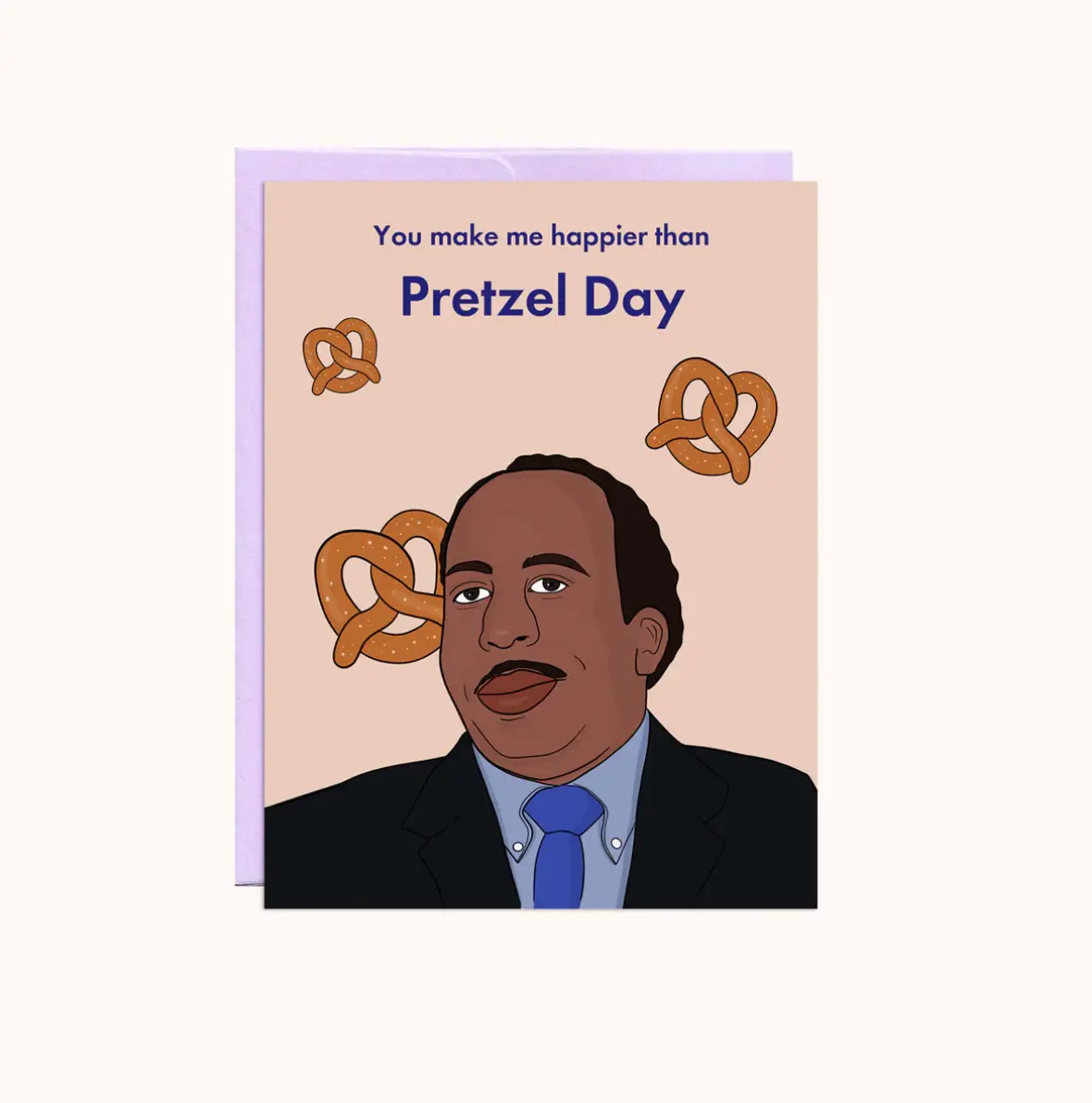 Party Mountain: Stanley Pretzel Day Greeting Card 1