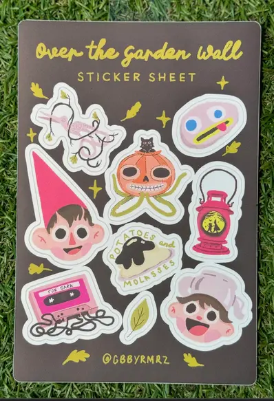 Art Of Gabby: Over The Garden Wall Sticker Sheet 1