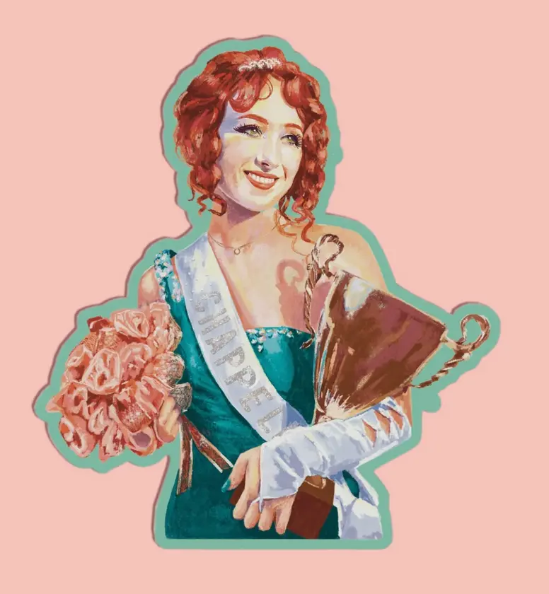Ambar Del Moral: Chappell Roan Glitter Sticker 1