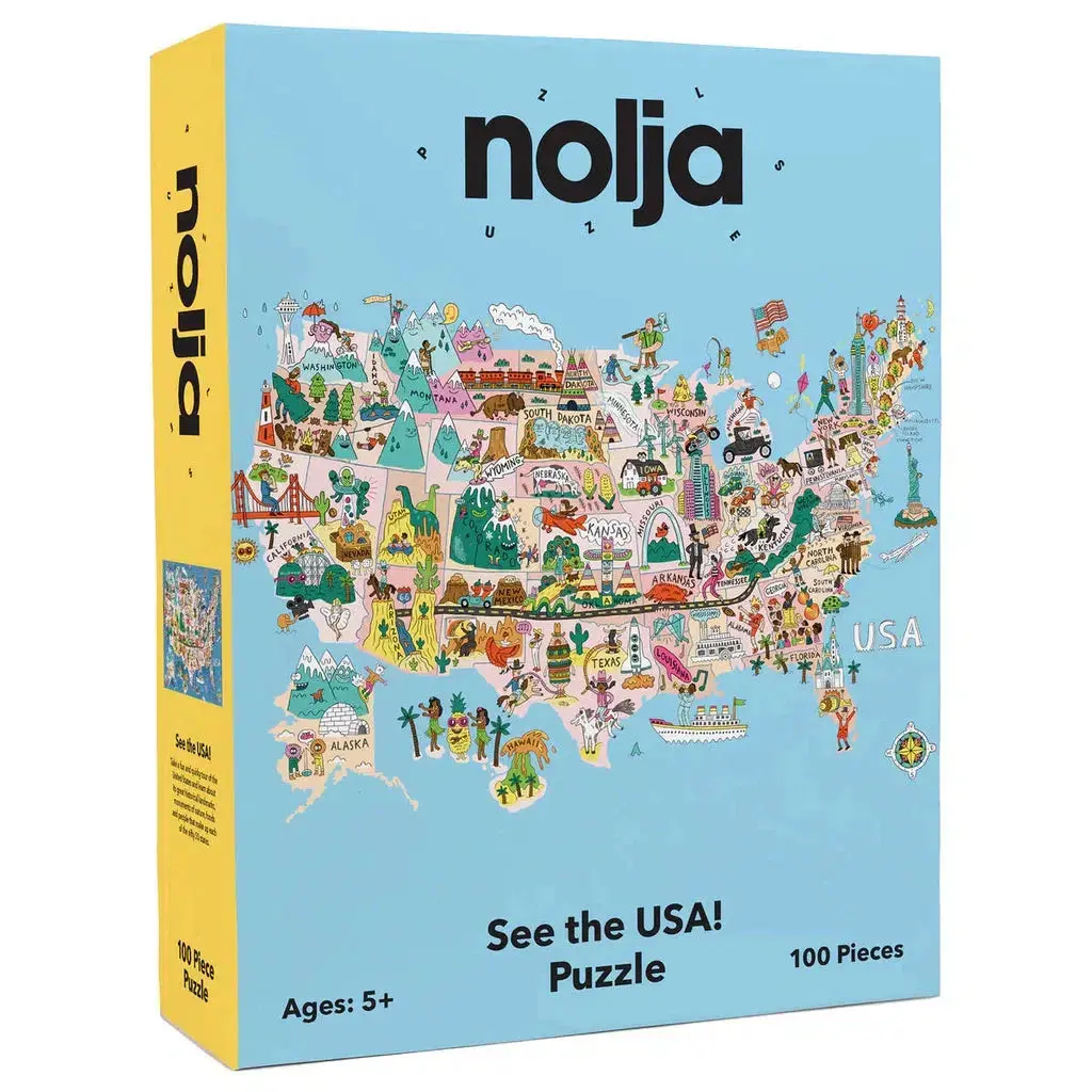 See The Usa 100Pc Puzzle Nolja 1