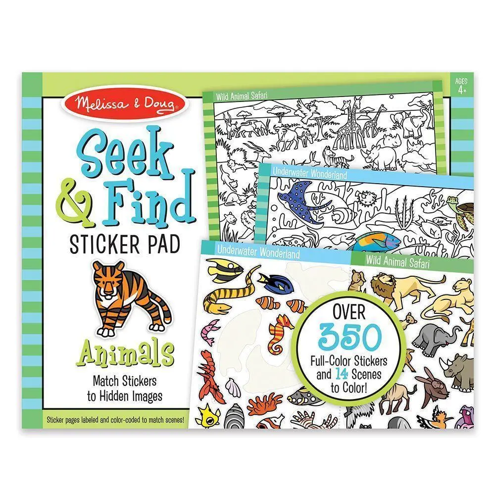 Seek & Find Sticker Pad- Animal 1