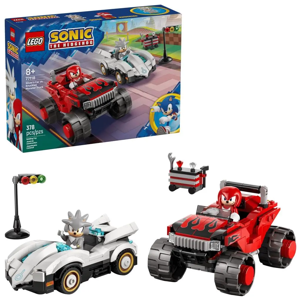 Silver's Car Vs. Knuckles' Monster Truck 2
