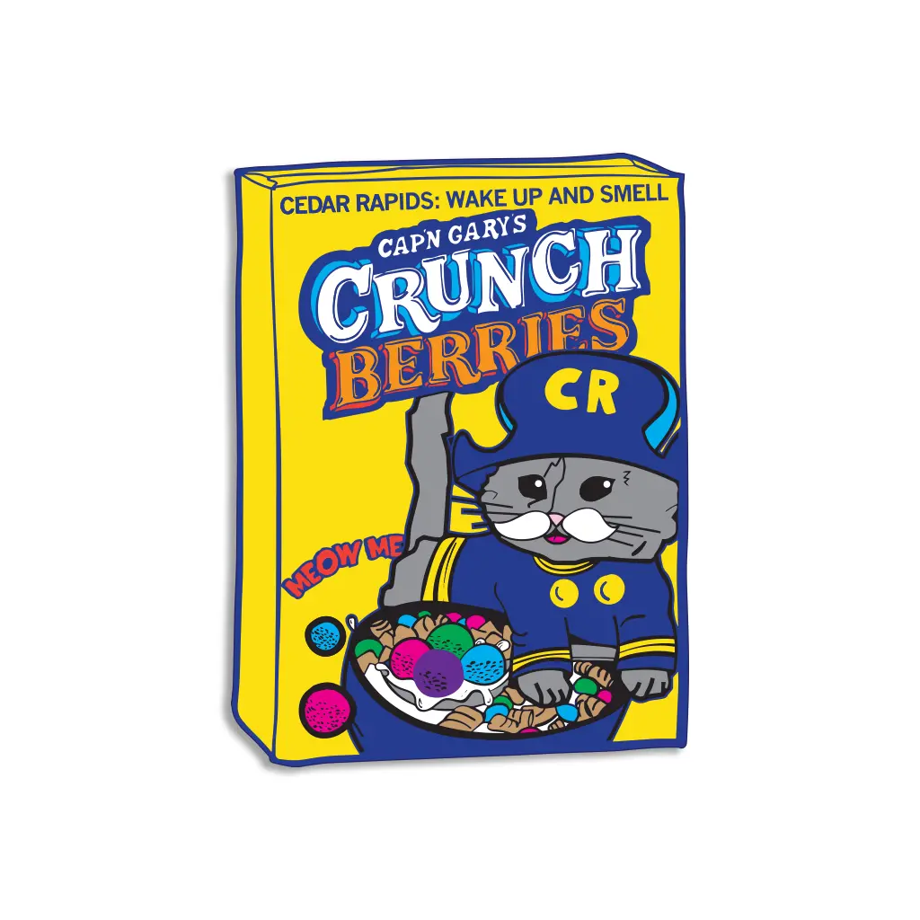 Smell The Crunchberries Gary Graphic Die-Cut Sticker 1