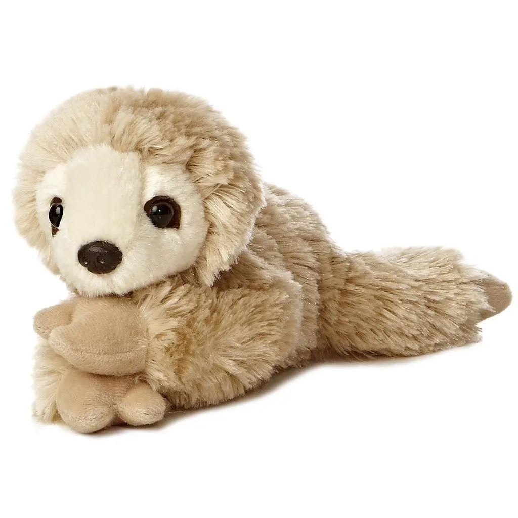 Snoozy The Light Brown Sloth - Mini Flopsies 1