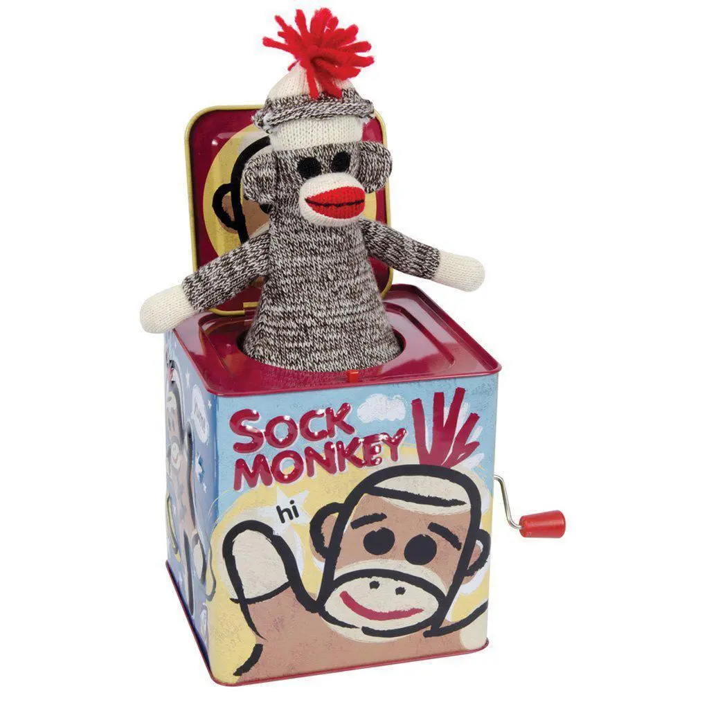 Sock Monkey Jack In The Box 1