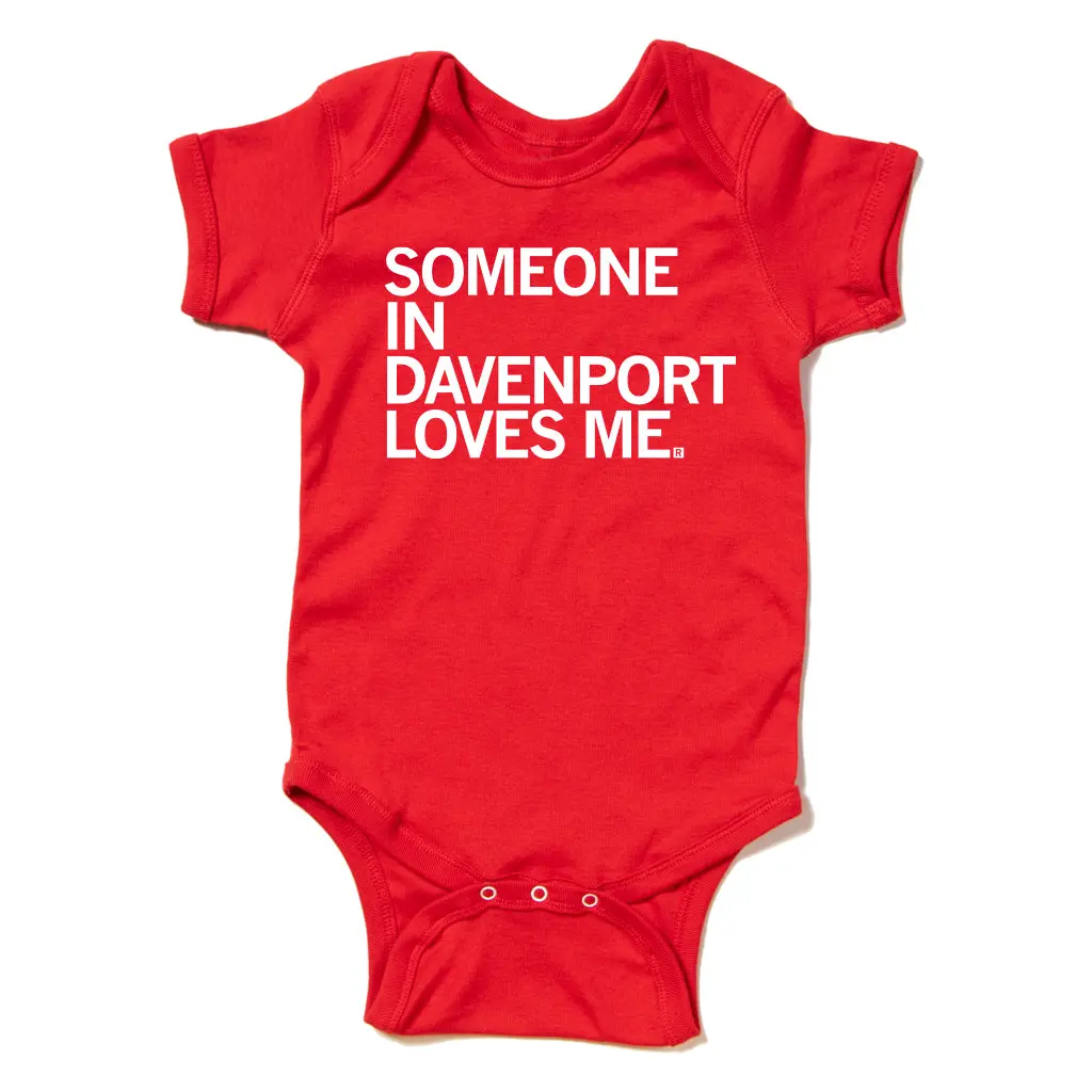 Someone Loves Me Davenport Onesie 1