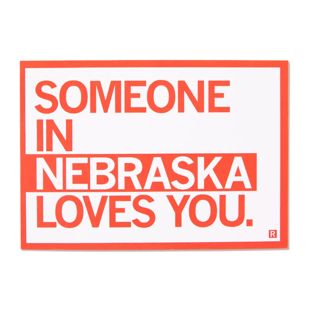 Someone Loves You Ne Text Postcard 1