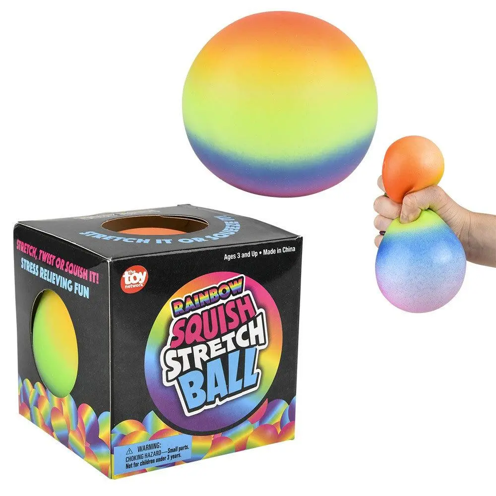 Squish & Stretch Rainbow Gummi Ball 1