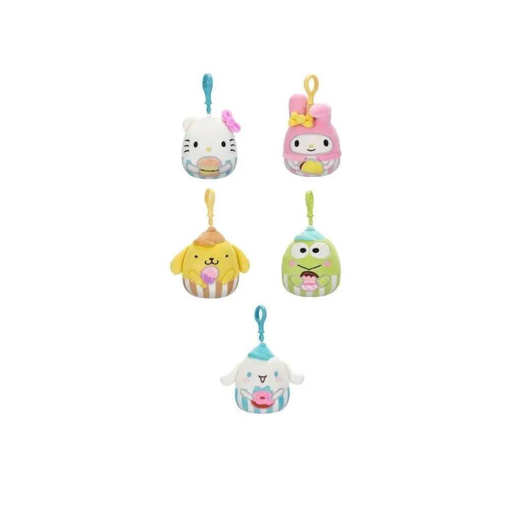 Squishmallows 3.5 Inch Plush Clip-On Hello Kitty Assortment 1