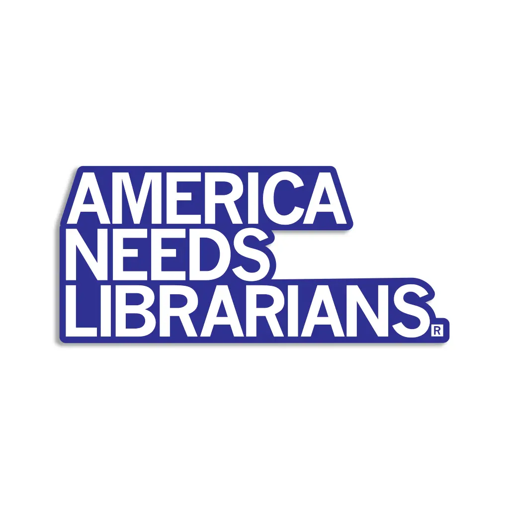 America Needs Librarians Die-Cut Sticker 1