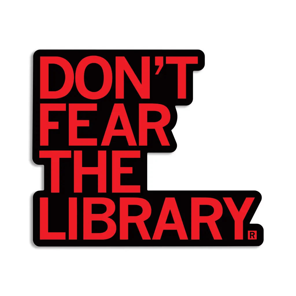 Don't Fear The Library Die-Cut Sticker 1