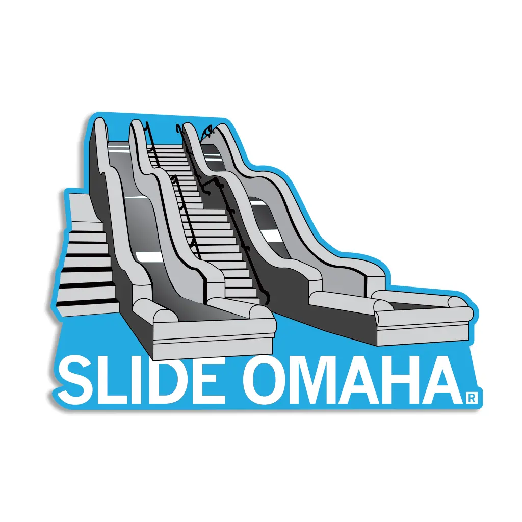 Slide Omaha Die-Cut Sticker 1