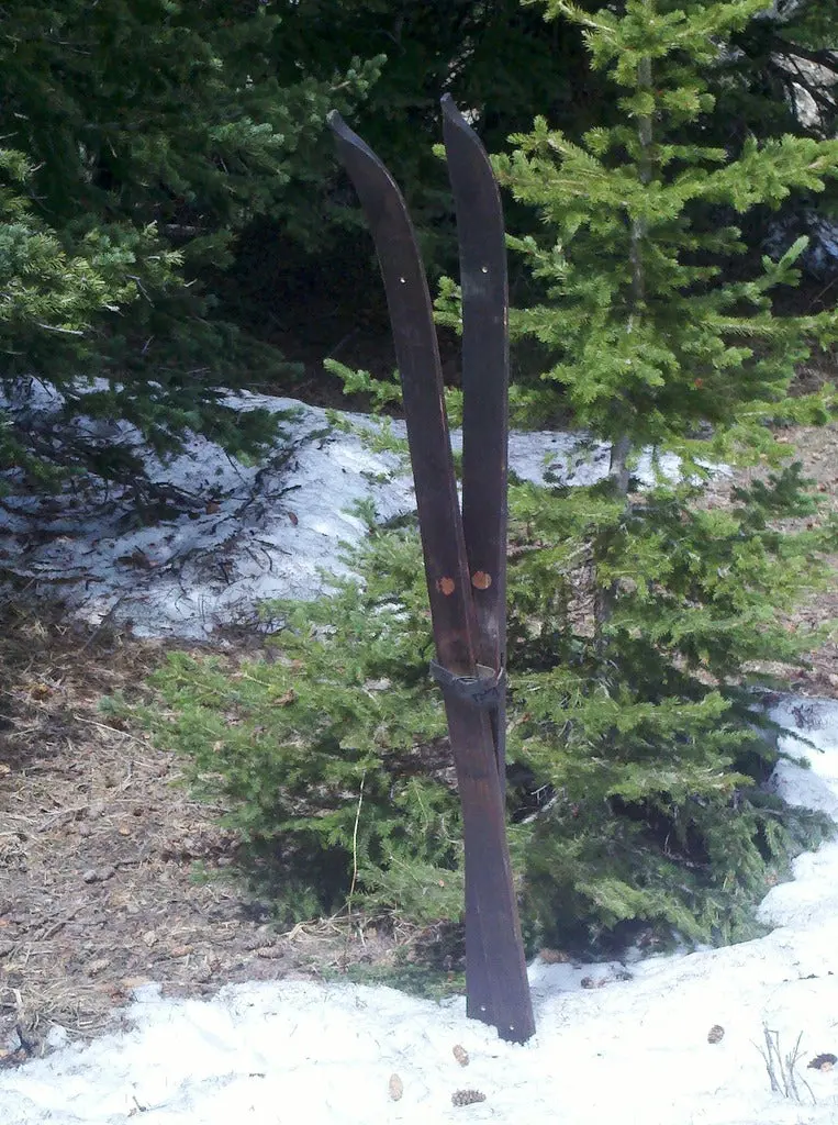 Vintage Childrens Skis By Strand Mfg 1