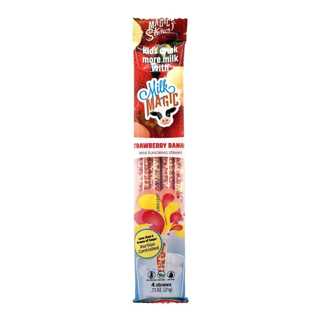 Strawberry Banana Milk Straws 1
