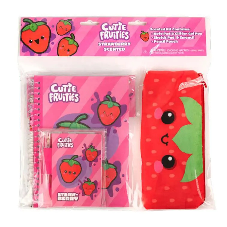 Strawberry-Cutie Fruities Stationary Kit 1