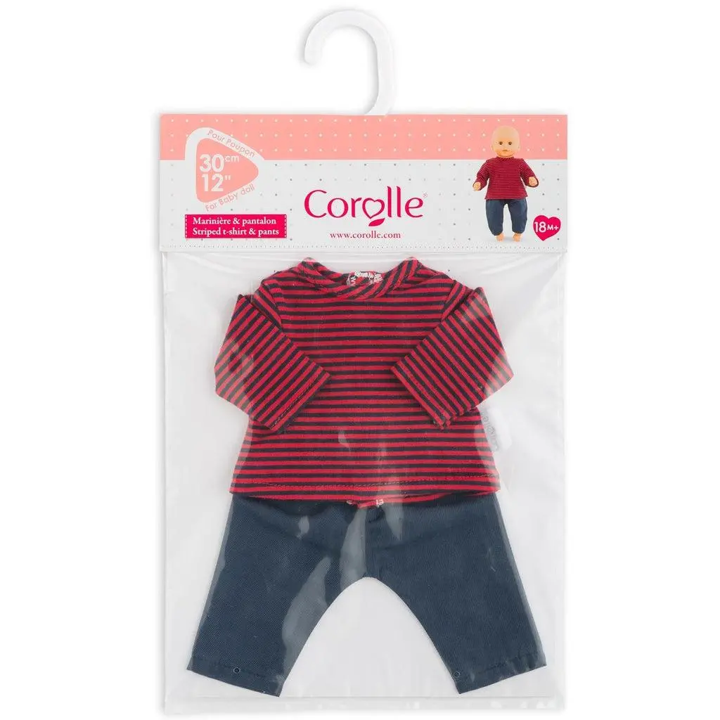 Striped T-Shirt And Pants 12" 1