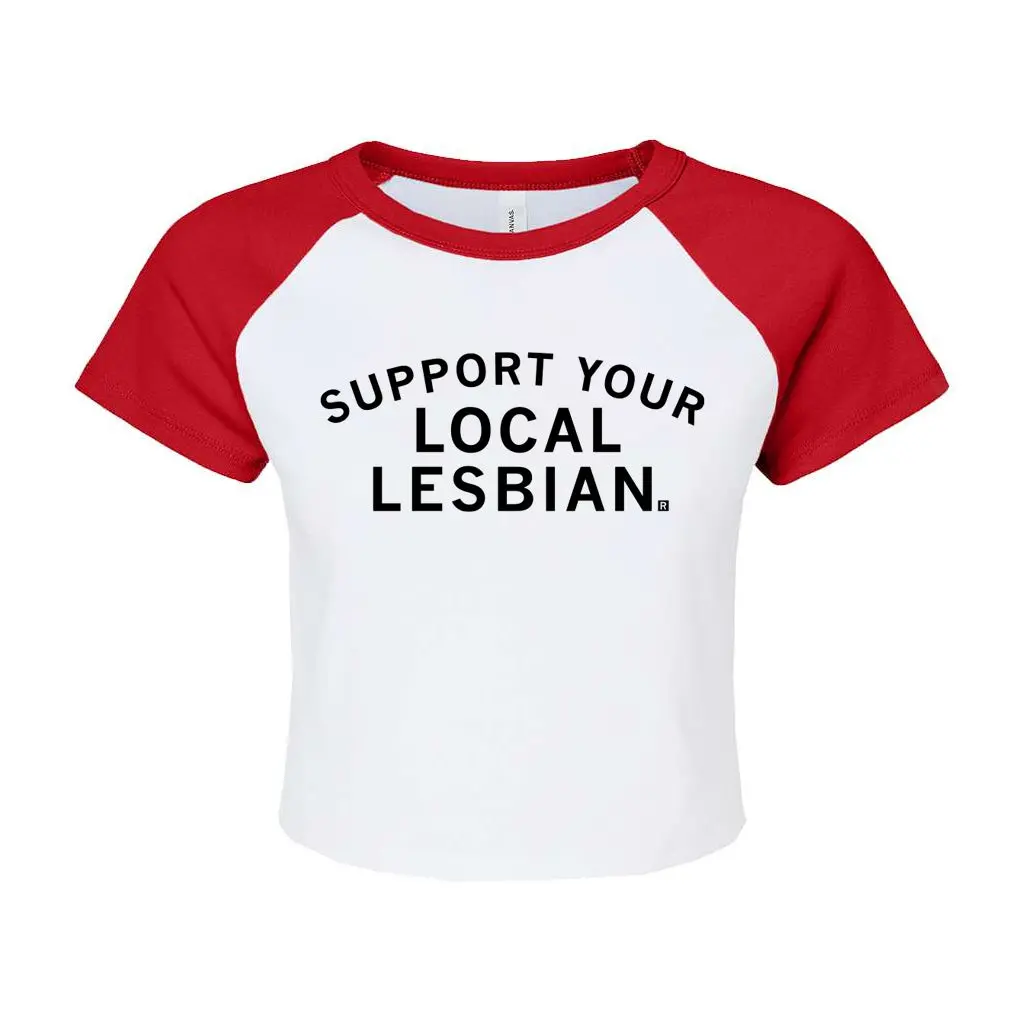 Support Your Local Lesbian Baby Tee 1