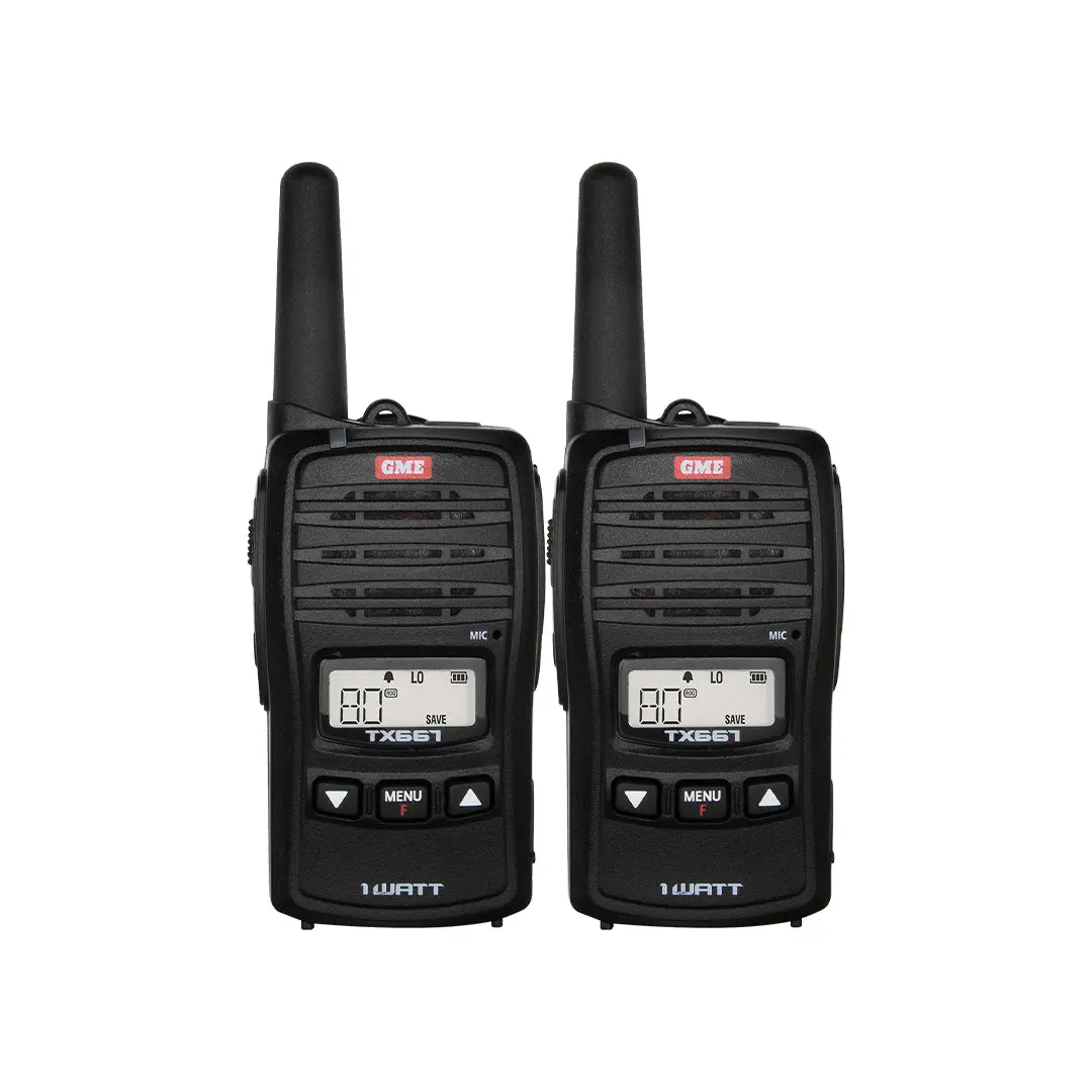 1 Watt Uhf Cb Handheld Radio (Twin Pack) 1