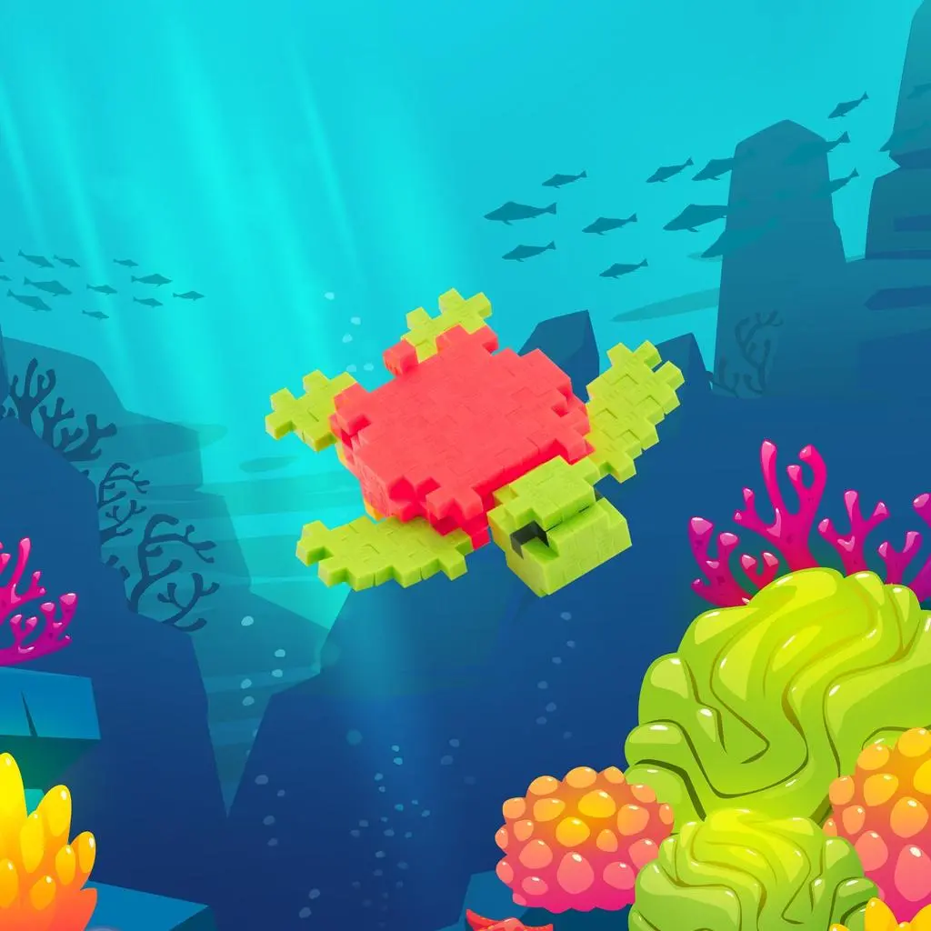 Tangerine Turtle Tube 2