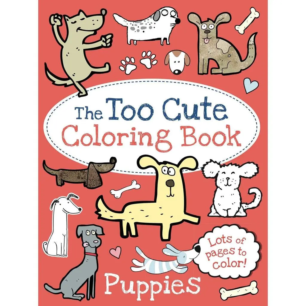 The Too Cute Coloring Book: Puppies 1