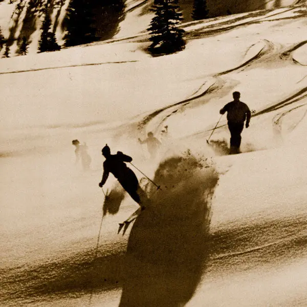 Vintage Ski Photo - Thrills Of Powder 1