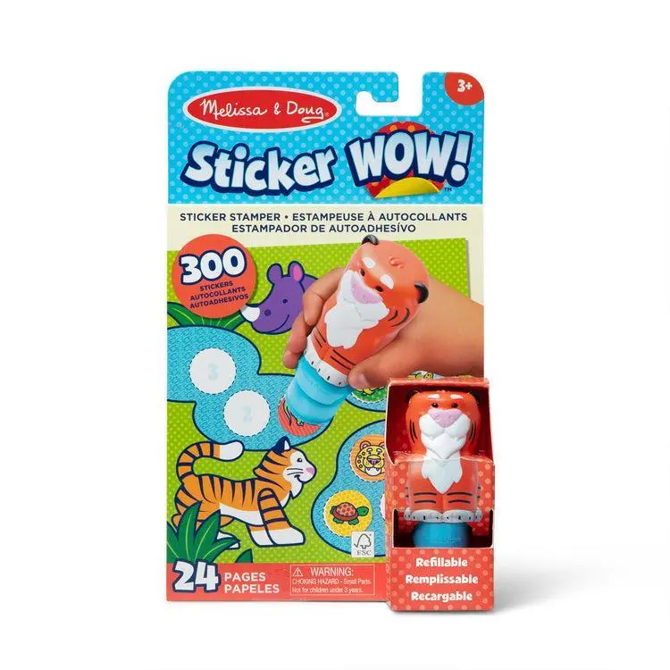Tiger Activity Pad Sticker Wow 1