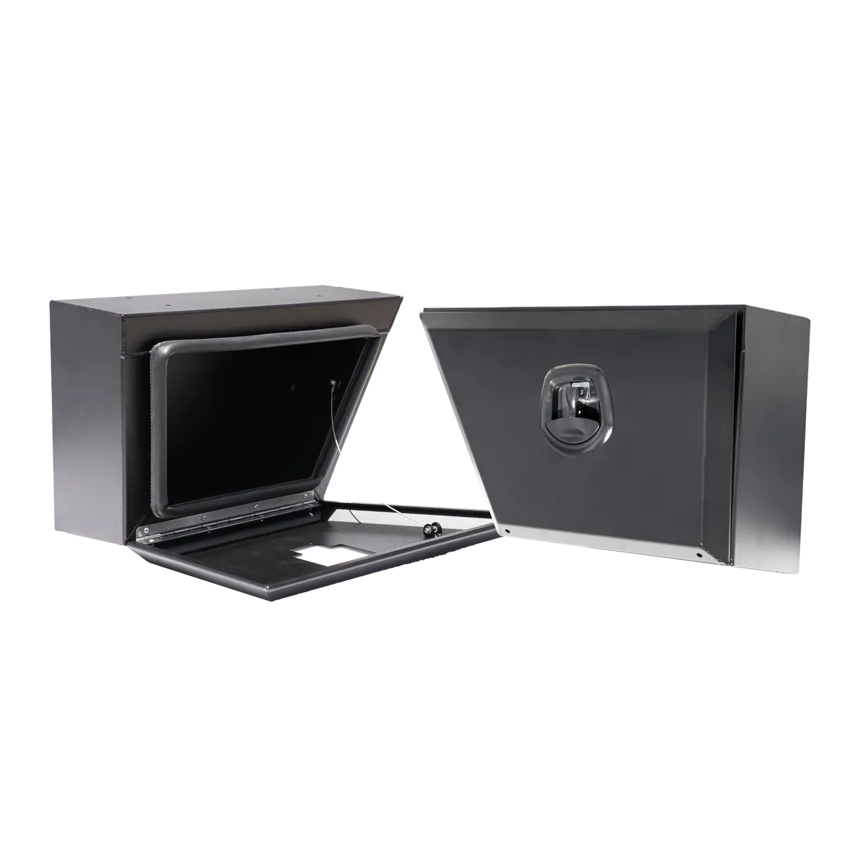 Front Square Under Tray Toolbox 505Mm (Pair) - Matte Black 1