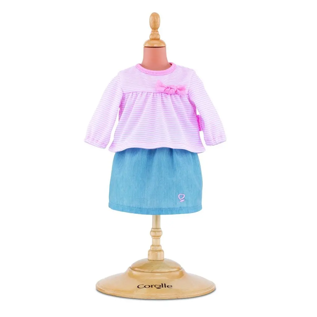 Top & Skirt For 12-Inch Baby Doll 1