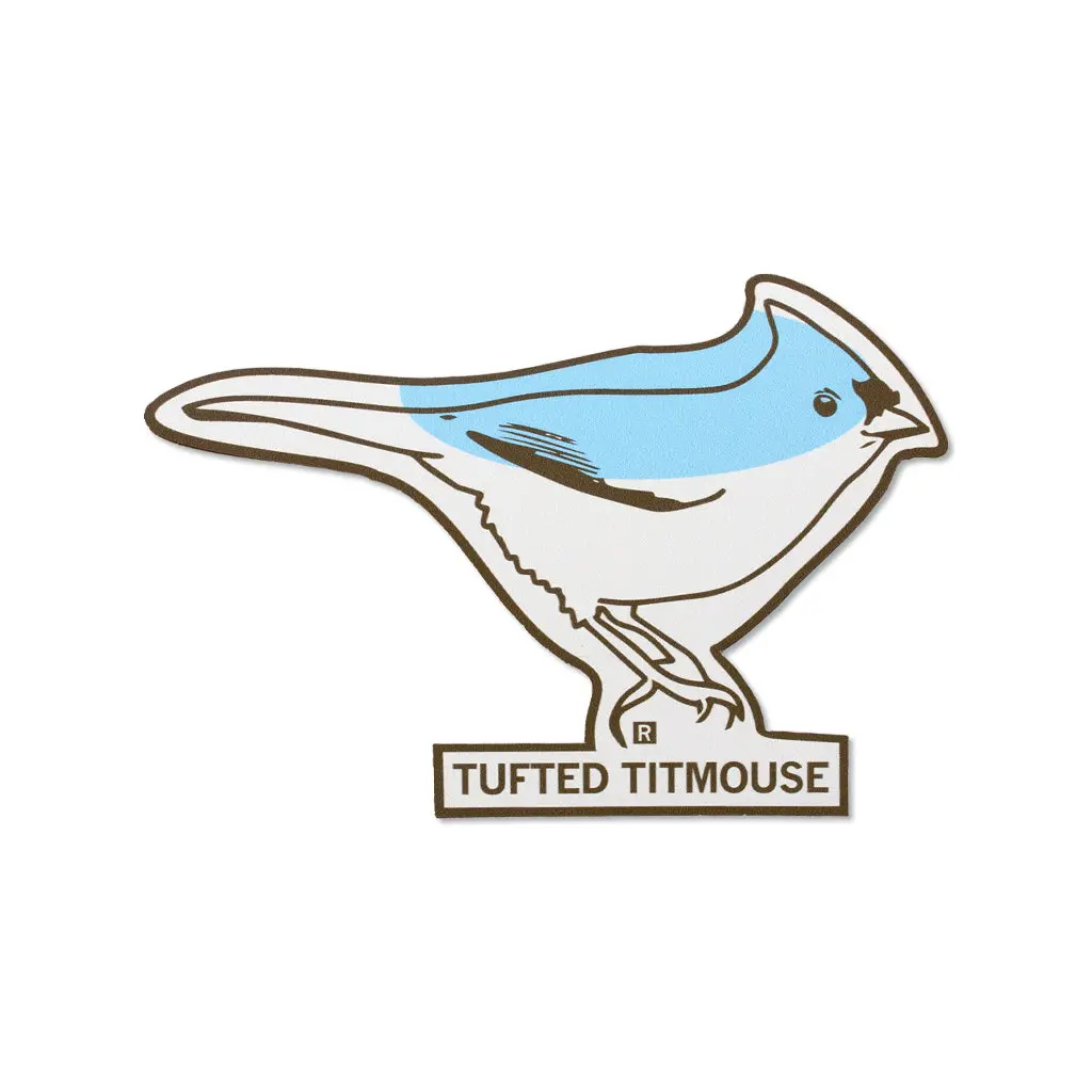 Tufted Titmouse Die-Cut Sticker 1