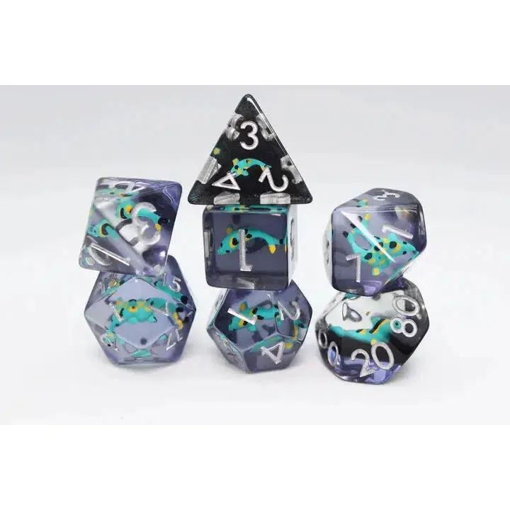 Turquoise Koi Rpg Dice 1