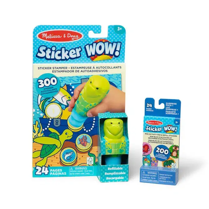 Turtle Activity Pad Sticker Wow 1