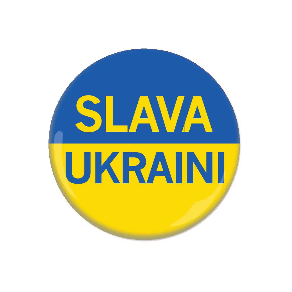 Slava Ukraini Button 1