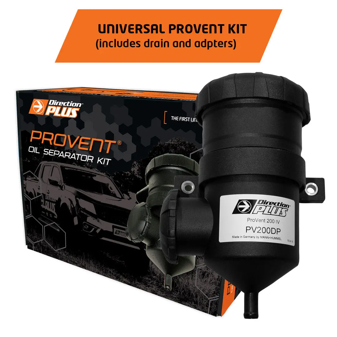 Universal Provent 200 Catch Can Kit (For Engines Up To 250Kw) 1