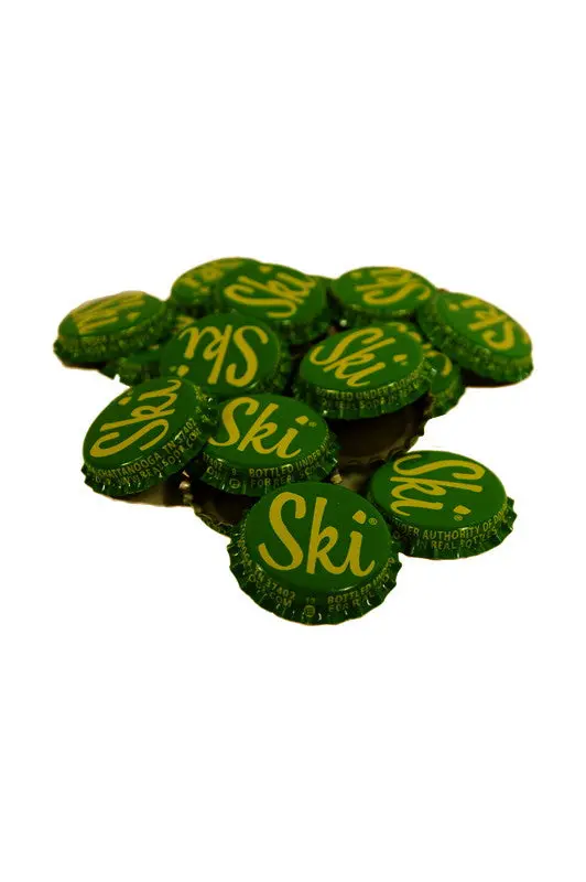 Vintage Ski Magnet - Bottle Cap 1