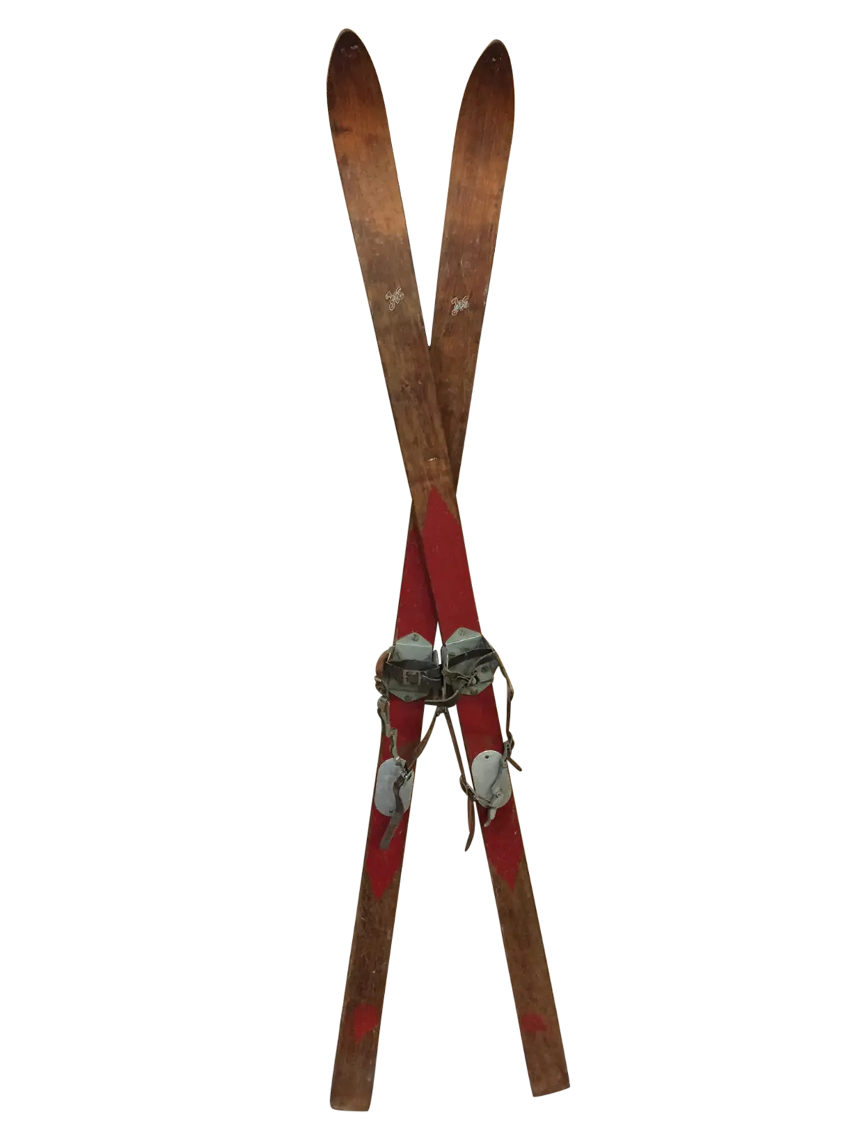 Antique Chalet Downhill Skis 1