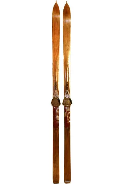 Vintage Wood Skis 1