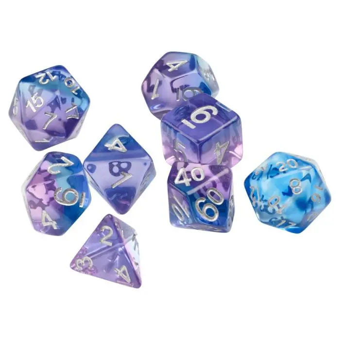 Violet Betta D&D Dice Set 1