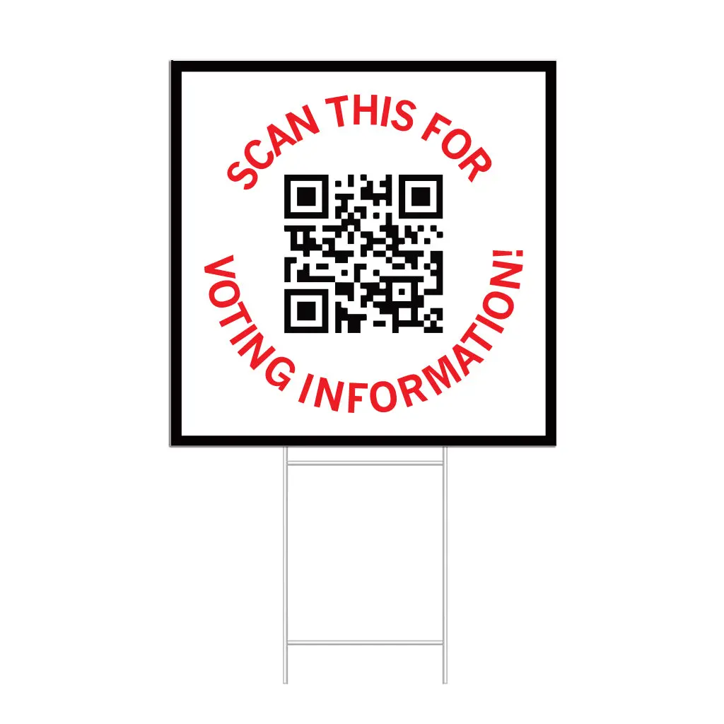Voting Information Yard Sign 1