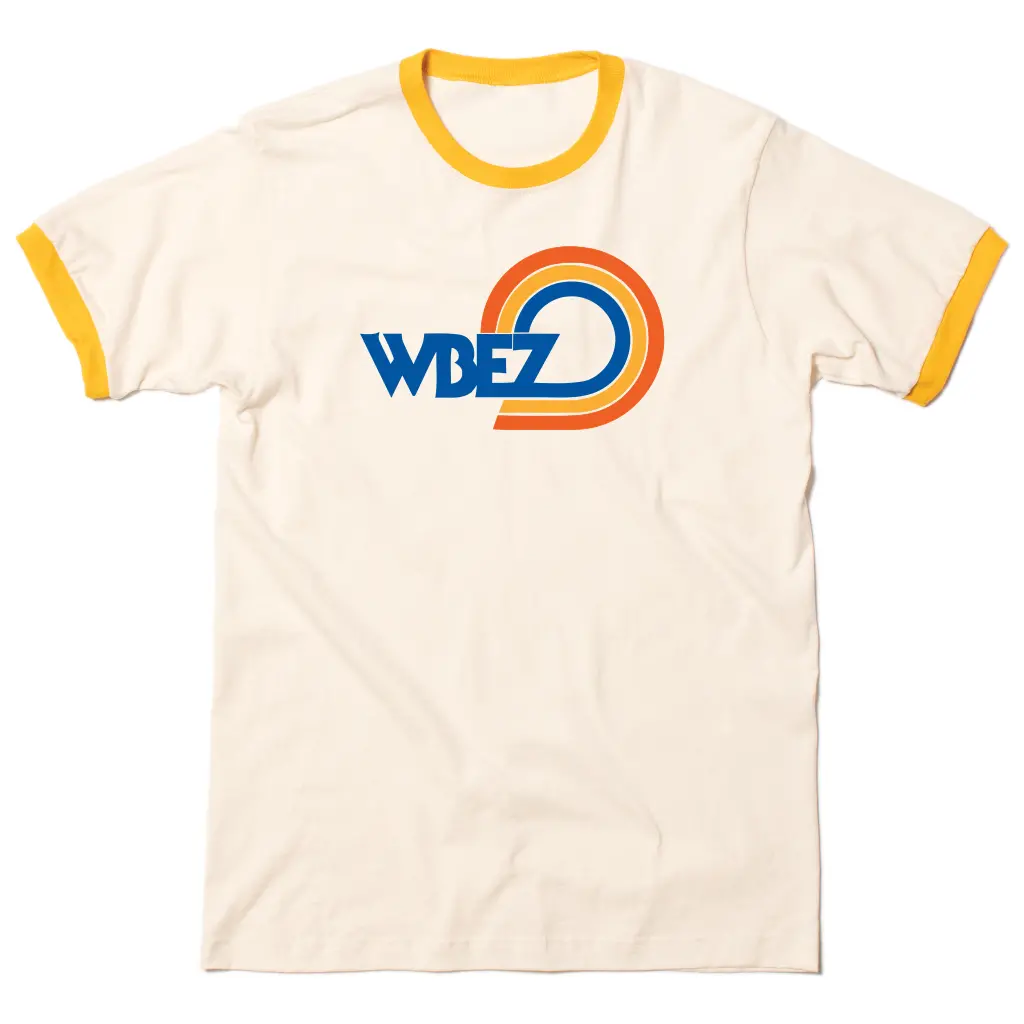 Wbez Vintage Logo Ivory Ringer 2