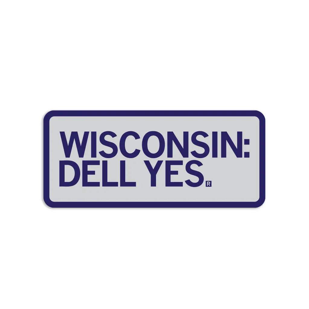 Wisconsin: Dell Yes Die-Cut Sticker 1