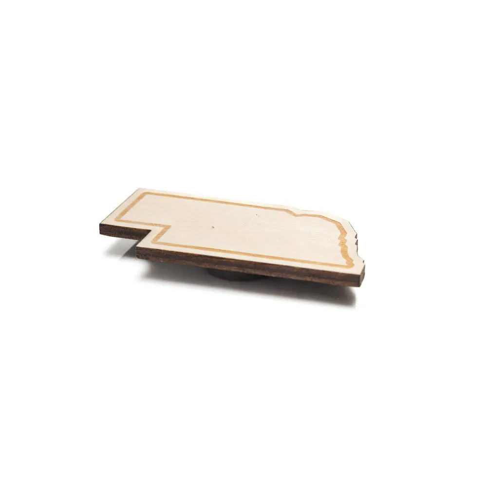 Nebraska Outline Wood Magnet 2