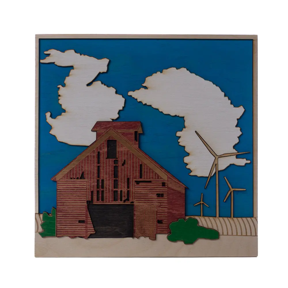 Wind Turbine Pop Piece Barn Wall Art 1