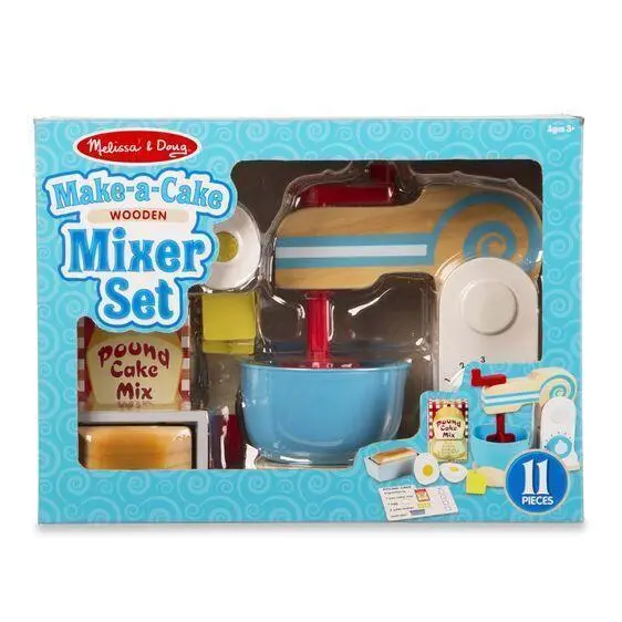 Wooden Make-A-Cake Mixer Set 1