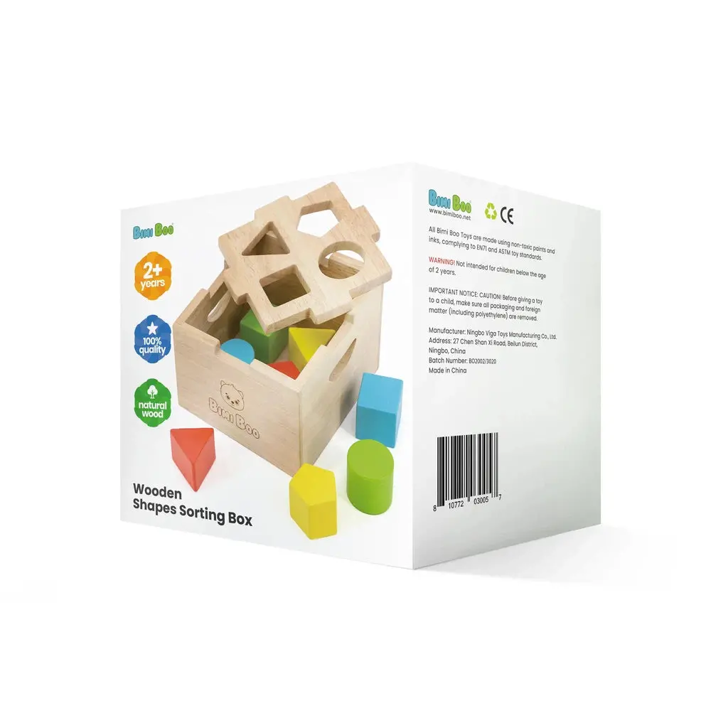 Wooden Shape Sorting Box 1