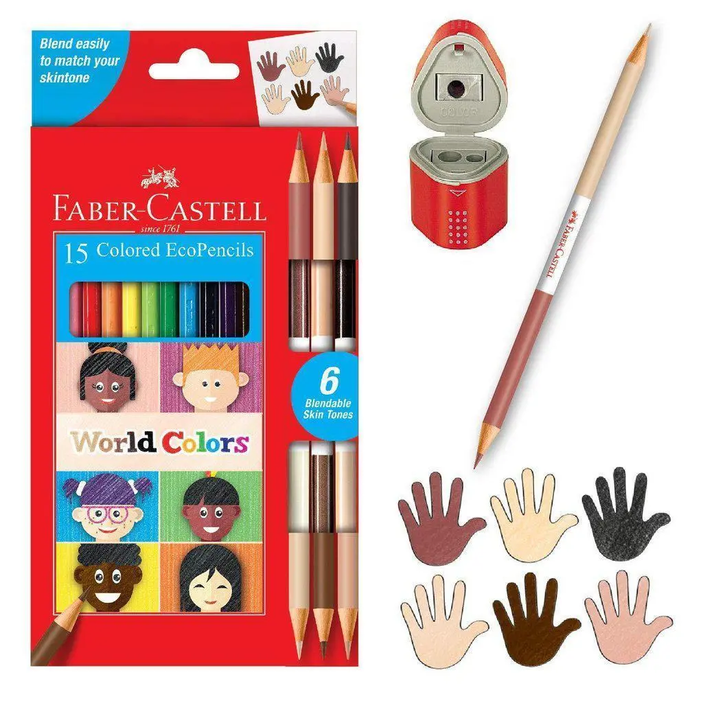 World Colors: 15Ct Colored Ecopencils 1