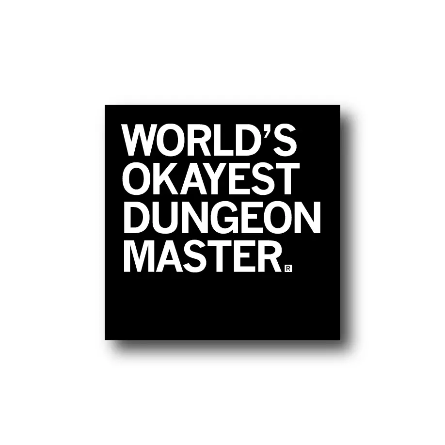 World's Okayest Dungeon Master Sticker 1